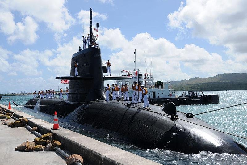 Japan Maritime Self-Defense Force submarine Hakuryu (SS-503). U.S. Navy photo by Jeffrey Jay Price