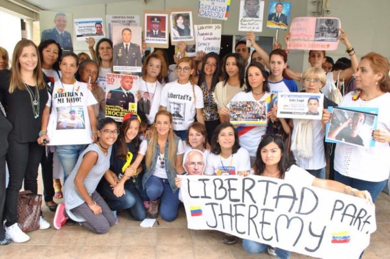 Wives of jailed Venezuelan opposition leaders form political prisoner group