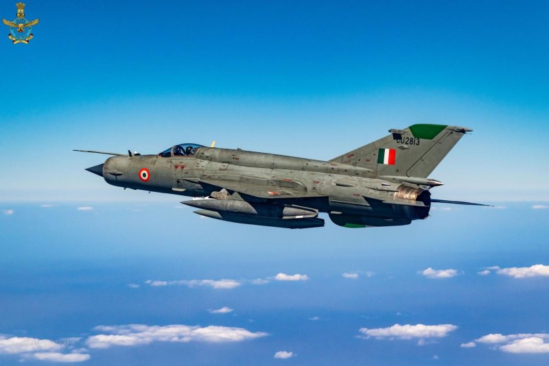 The Indian Air Force has grounded its entire fleet of 50 Cold War-era MiG-21s after a May 8 crash killed three people. Photo Courtesy of Indian Air Force/Twitter