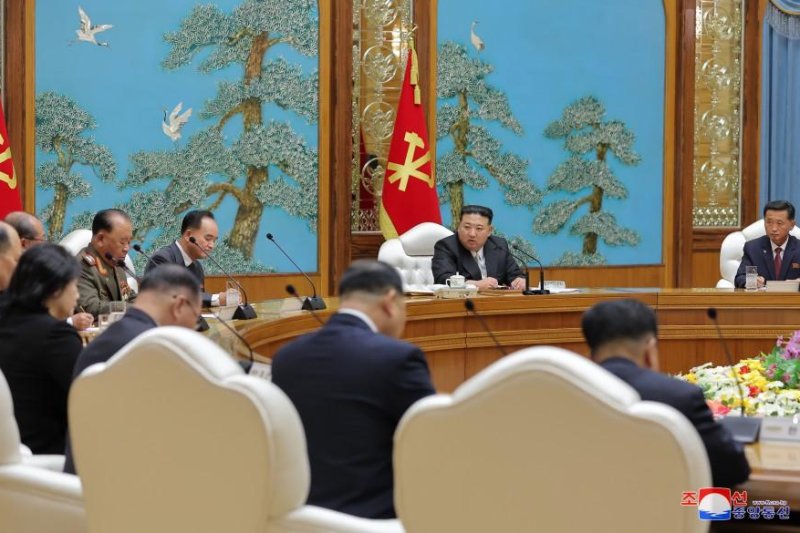 North Korean leader Kim Jong Un called for strengthening ties with Russia at a meeting of the ruling Workers' Party of Korea, state-run media reported Friday. Kim returned from a six-day visit to Russia earlier this week. Photo by KCNA/UPI