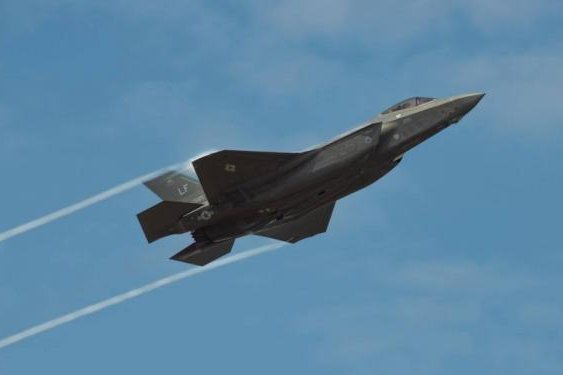 A British F-35B in flight as part of a demonstration. Photo courtesy of the U.S. Air Force