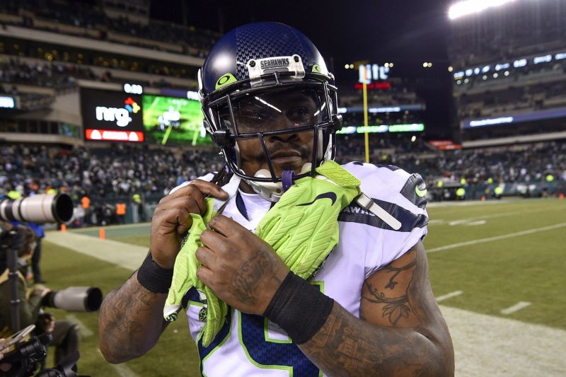 Former Seattle Seahawks running back Marshawn Lynch last played in the NFL during the 2019-20 season. File Photo by Derik Hamilton/UPI | <a href="/News_Photos/lp/64fb33fb43378b11e0dcc6bfcf717819/" target="_blank">License Photo</a>