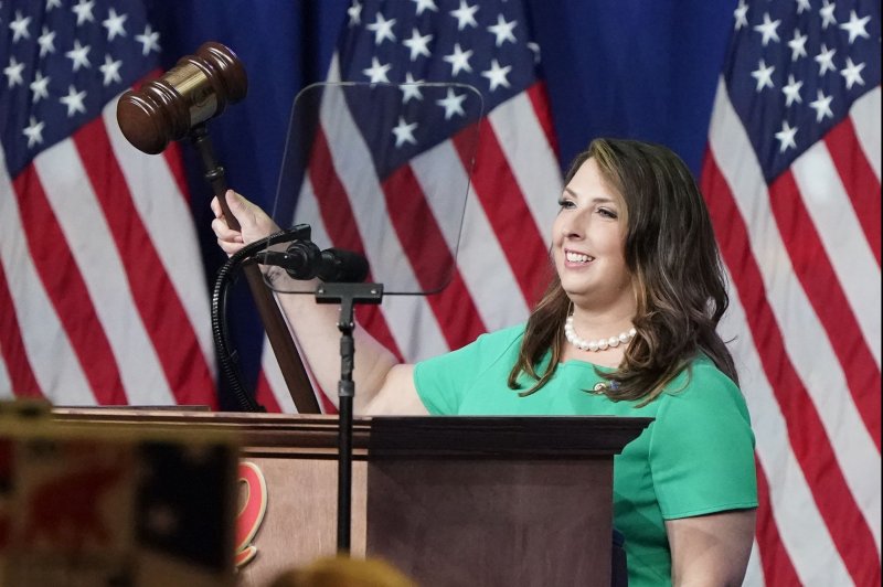 Republican National Committee Chairwoman Ronna McDaniel faces an unexpected challenge as the committee is set to hold elections on Friday. File Photo by Chris Carlson/UPI