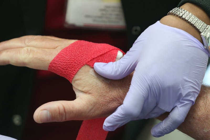 Blood plasma collected from people who have recovered from COVID-19, when used correctly, can help treat others with the virus, according to a new study. File photo by Bill Greenblatt/UPI