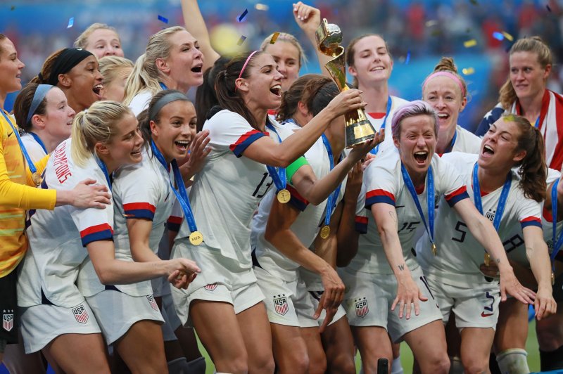 The U.S. Women's National Team and U.S. Men's National Team will receive identical compensation for all competitions as part of new collective bargaining agreements with the U.S. Soccer Federation. File Photo by David Silpa/UPI