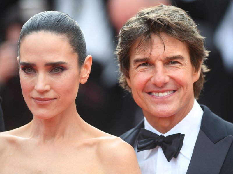 Tom Cruise and Jennifer Connelly attend the premiere of "Top Gun: Maverick" at the 75th Cannes Film Festival in France on May 18. Photo by Rune Hellestad/ UPI | <a href="/News_Photos/lp/8c23cda942e88dfe37046f0a1c623dc0/" target="_blank">License Photo</a>