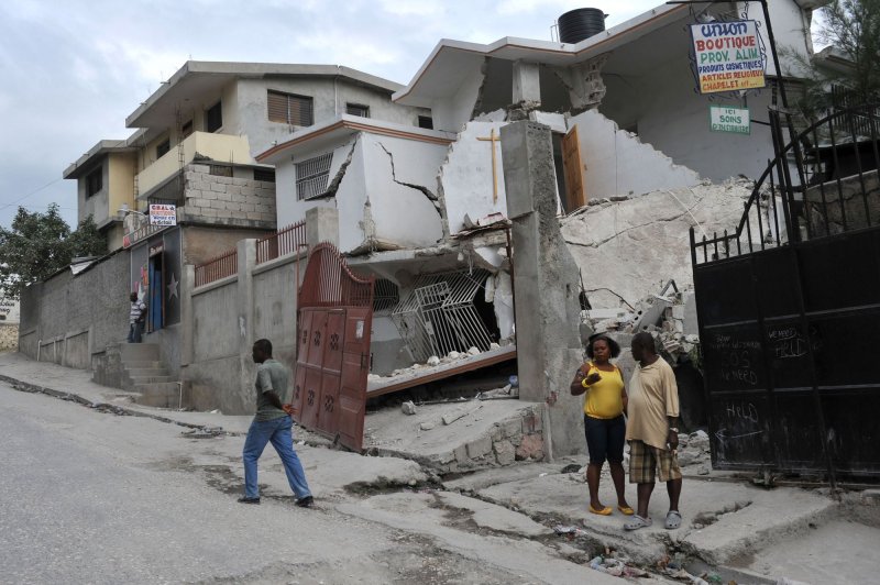 A damaged church is seen in Port-au-Prince, Haiti on January 26, 2010. Haiti continues to suffer after a 7.0 magnitude earthquake devastated the country on January 12. UPI/Kevin Dietsch