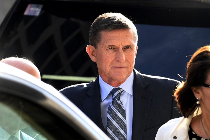A judge said that though Michael Flynn has been pardoned, it doesn't mean he's not guilty of the crime. File Photo by Mike Theiler/UPI