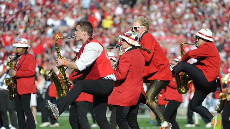 Stanford marching band performs before the start of the 2013 Rose Bowl game on January 1, 2013. Stanford University ranked first on Forbes magazine's list of top U.S. colleges. UPI/Lori Shepler