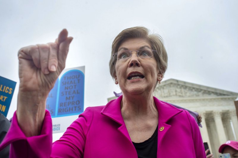 Sen. Elizabeth Warren, D-Mass., said Wednesday that she has launched an investigation into the effects state-level abortion bans are having on women's access to healthcare. Photo by Bonnie Cash/UPI