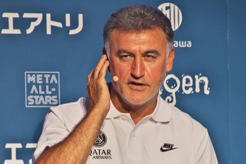 Paris Saint-Germain head coach Christophe Galtier isn't expected to return in 2023-24. File Photo by Keizo Mori/UPI