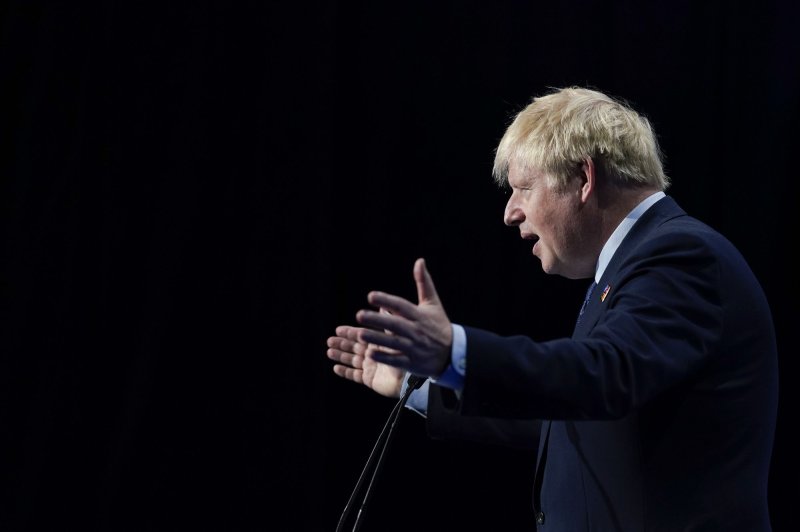 Former British Prime Minister Boris Johnson on Friday provided contested WhatsApp messages directly to a COVID-19 public inquiry, over the head of the government which is going to court to try to have a subpoena thrown out. File photo by Paul Hanna/UPI