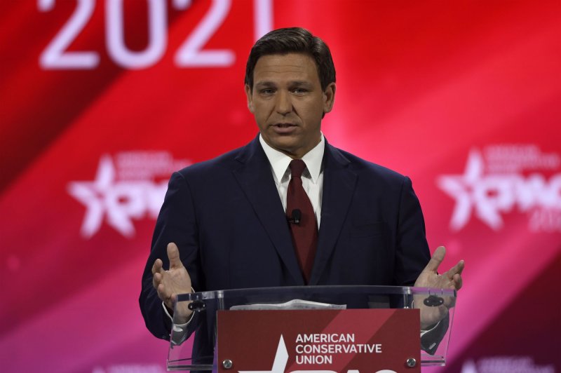 Florida Gov. Ron DeSantis has expressed reports for legislative efforts to restrict abortion iin the state. File Photo by Joe Marino/UPI