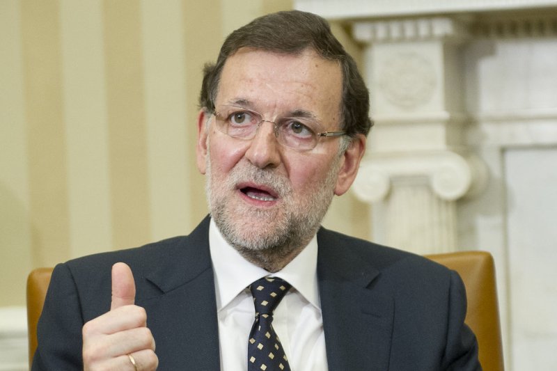 Spanish Prime Minister Mariano Rajoy sits in the Oval Office of the White House in Washington, D.C., on Jan. 13, 2014. On Dec. 20, 2015, Rajoy's ruling Popular Party won the most seats in national elections but lost its parliamentary majority, forcing it to form a governing coalition with rival parties. UPI/Ron Sachs/Pool