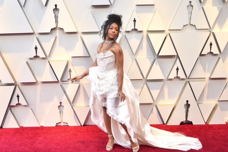 Singer SZA walks the red carpet at the 2019 Academy Awards on February 24. File Photo by Jim Ruymen/UPI