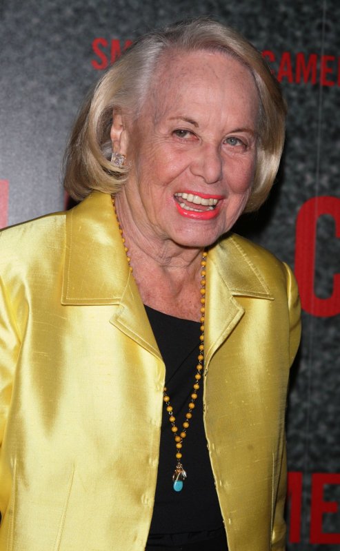 Gossip writer Liz Smith who wrote about celebrities and Hollywood, has died at the age of 94. File Photo by Laura Cavanaugh/UPI