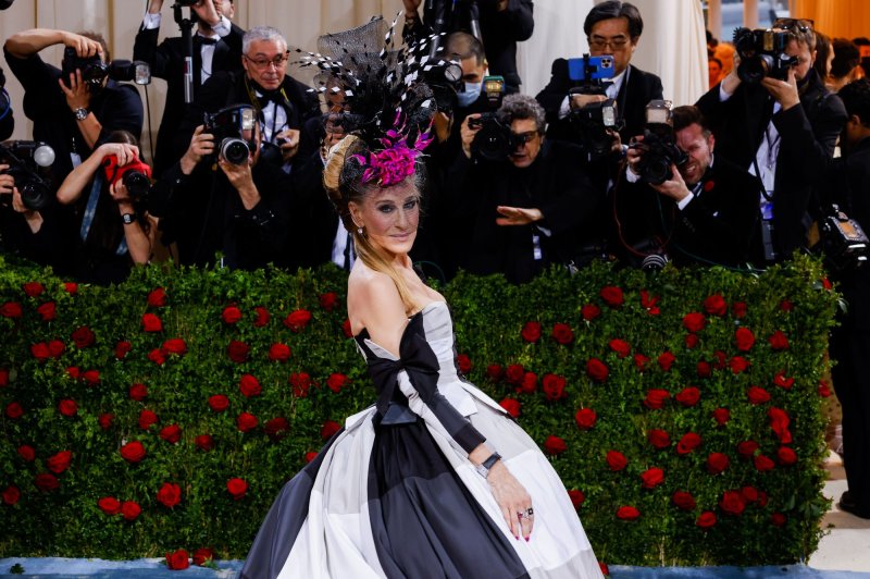 Sarah Jessica Parker arrives on the red carpet for The Met Gala in New York City in May 2022. A new trailer for "And Just Like That" shows her reuniting with an old flame. File Photo by John Angelillo/UPI