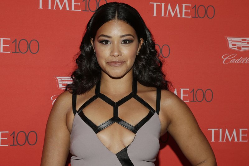 Gina Rodriguez arrives on the red carpet at the TIME 100 Gala at Frederick P. Rose Hall in New York City on April 26, 2016. As part of an online Q&A for her upcoming movie "Deepwater Horizon," Rodriguez said she'd most like to work with British actor Tom Hardy. File Photo by John Angelillo/UPI | <a href="/News_Photos/lp/1b1b6c795f18ebd66408f9ce2fd2493b/" target="_blank">License Photo</a>