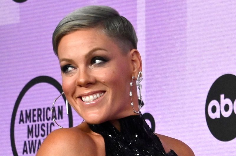 Pink performed "When I Get There" and discussed how the song has helped her deal with the death of her father on "The Late Show with Stephen Colbert." File Photo by Jim Ruymen/UPI