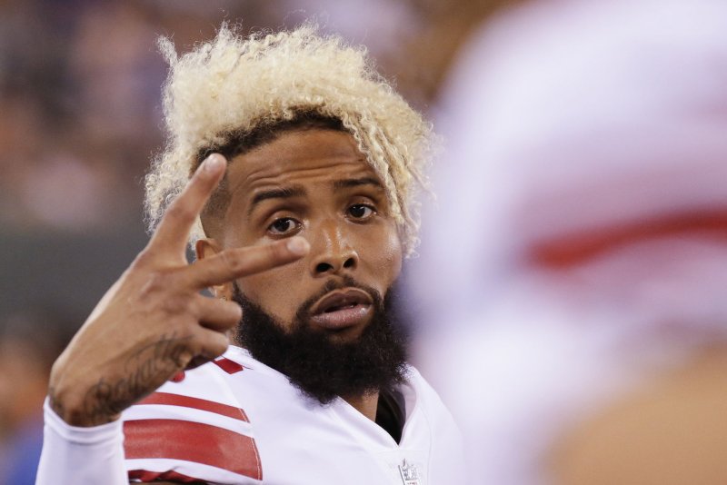 Former New York Giants wide receiver Odell Beckham Jr. was traded to the Cleveland Browns on March 13. File Photo by John Angelillo/UPI