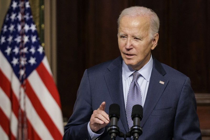 President Joe Biden traveled to Philadelphia Friday to announce $7 billion in federal funds to boost clean-hydrogen production in several U.S. regions as part of an effort to improve the nation's air quality amid the climate crisis. Photo by Samuel Corum/UPI
