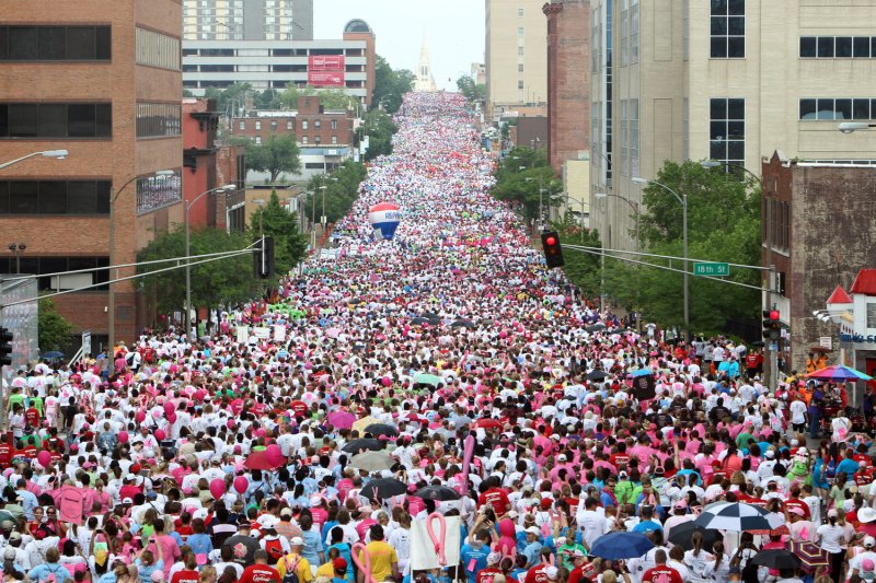 The Susan G. Komen St. Louis Race for the Cure in St. Louis June 11, 2011. UPI/Bill Greenblatt