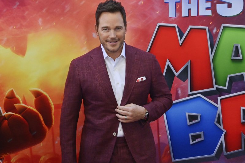 Chris Pratt, the voice of Mario, attends the premiere of "The Super Mario Bros. Movie," at Regal L.A. Live in Los Angeles on April 1. File Photo by Jim Ruymen/UPI