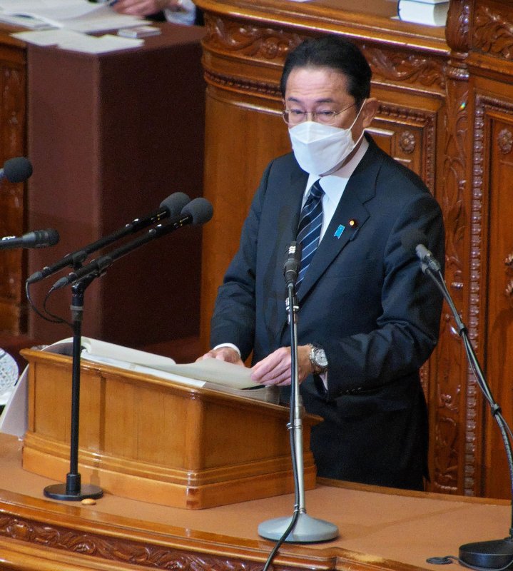 Japan's Prime Minister Fumio Kishida announced Wednesday the end of quasi-state of emergency restrictions to curb COVID-19 spread during a press conference. File Photo by Keizo Mori/UPI