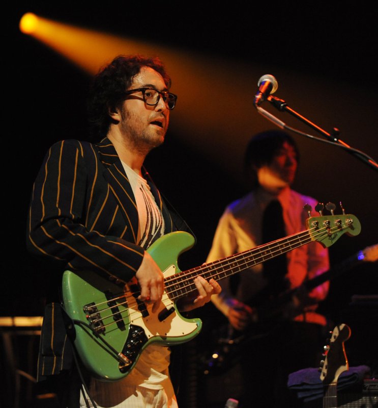 American bass player Sean Lennon performs with Yoko Ono Plastic Ono Band at Royal Festival Hall in London on June 14, 2009. (UPI Photo/Rune Hellestad) | <a href="/News_Photos/lp/3706a3df8c2068551ca05db65fa2c1d4/" target="_blank">License Photo</a>