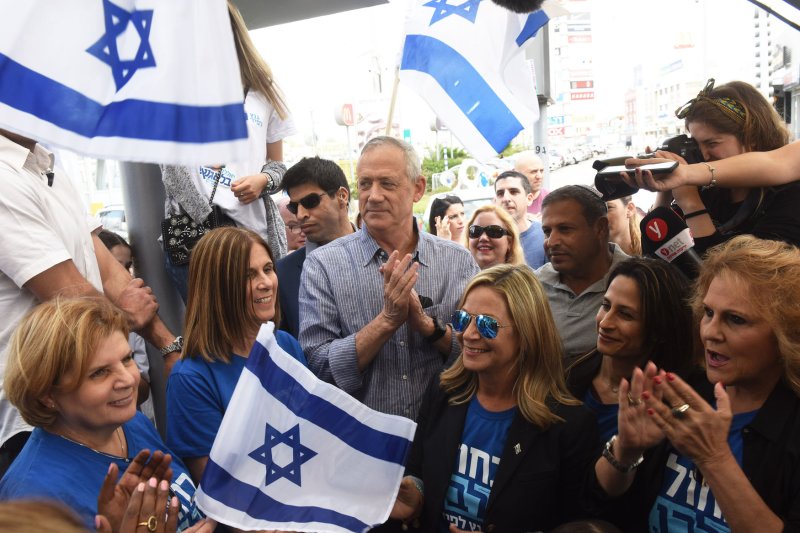Israeli challenger Benny Gantz touts military skill in tight election race