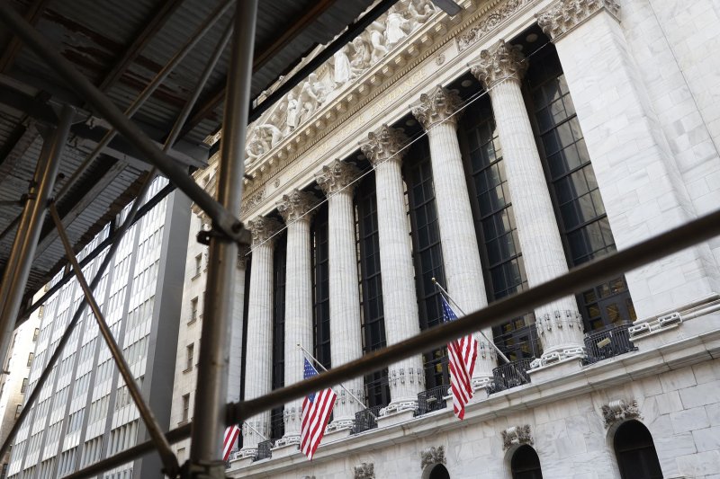 The Dow Jones Industrial Average tumbled more than 1,200 points Tuesday after August's consumer price index report showed higher-than-expected inflation, according to economists. File Photo by John Angelillo/UPI