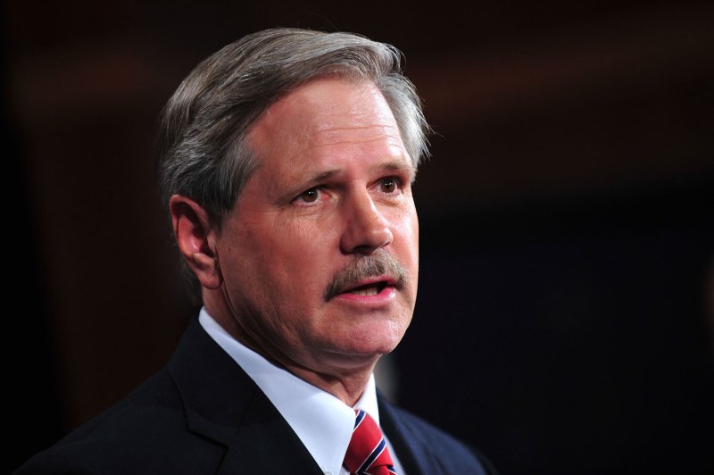 Sen. John Hoeven (R-ND) speaks on the cut, cap and balance bill during a press conference in Washington on July 21, 2011. UPI/Kevin Dietsch | <a href="/News_Photos/lp/fcc2edc2ea742e7c5650694486224725/" target="_blank">License Photo</a>