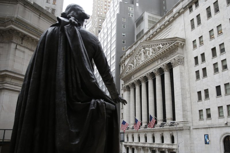 The Dow Jones Industrial Average climbed 18 points Thursday as markets eked out gains. File Photo by John Angelillo/UPI | <a href="/News_Photos/lp/ea8966025cba9b60fa56ba1d5b5d0c39/" target="_blank">License Photo</a>