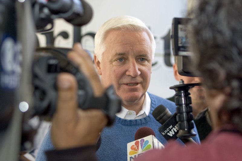 Pennsylvania Gov. Tom Corbett on the campaign trail in 2010. UPI/John Anderson