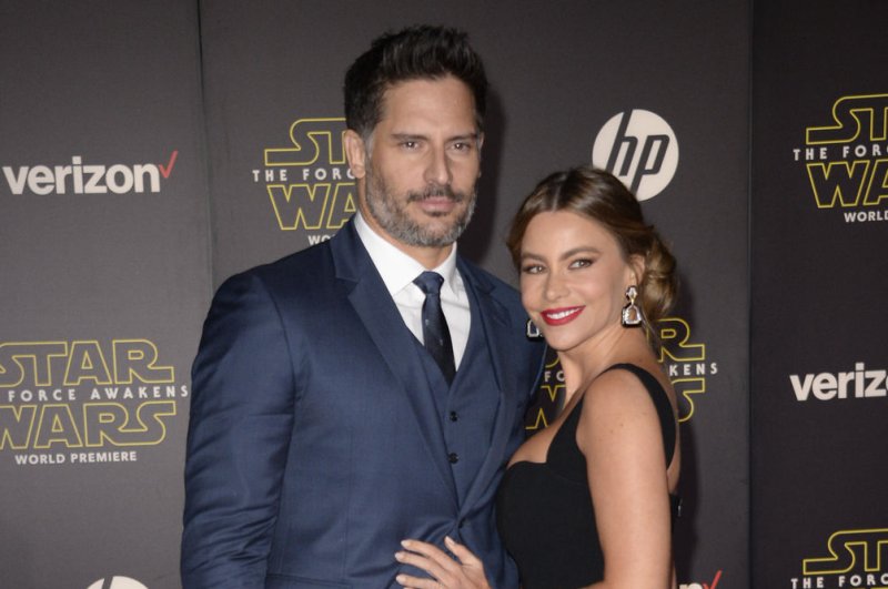 Joe Manganiello (L) and wife Sofia Vergara at the Los Angeles premiere of "Star Wars: The Force Awakens" on December 14. The actor celebrated his 39th birthday Monday. File Photo by Phil McCarten/UPI | <a href="/News_Photos/lp/cf3def1112d7fe910fa261b076a3d300/" target="_blank">License Photo</a>
