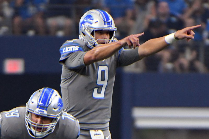 Detroit Lions quaterback Matthew Stafford and the Detroit Lions take on the Minnesota Vikings this weekend. Photo by Ian Halperin/UPI | <a href="/News_Photos/lp/c8dfd9d6cbad044297c56a70fa86ce15/" target="_blank">License Photo</a>
