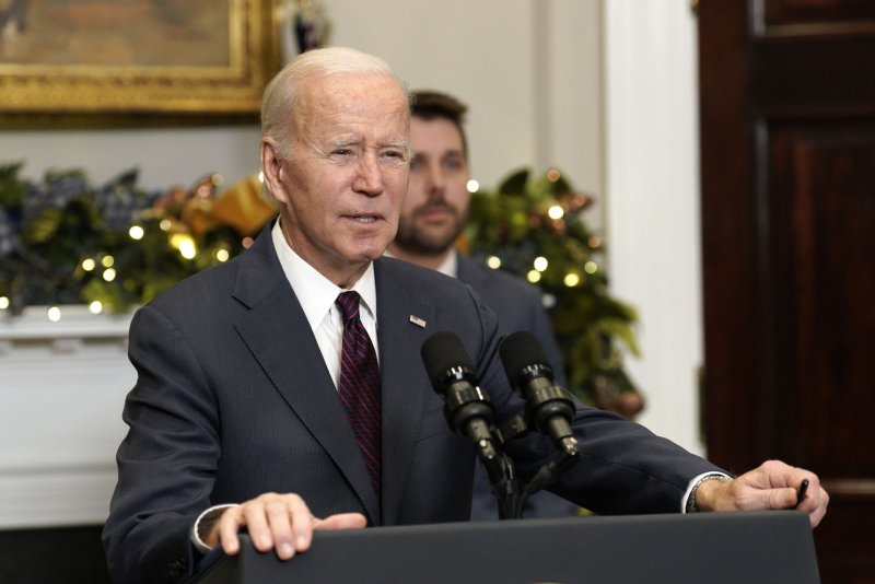 U.S. President Joe Biden said his economic plan was "just getting started" as November's Consumer Price Index report showed prices beginning to cool. Photo by Yuri Gripas/UPI