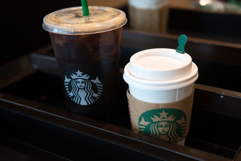 Workers at a New York Starbucks store became the first to vote in favor of unionizing. File Photo by Kevin Dietsch/UPI