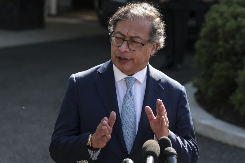 Colombian President Gustavo Petro has signed a 6-month cease-fire with ELN, the guerrilla group that has fought the government for six decades. File Photo by Oliver Contreras/UPI