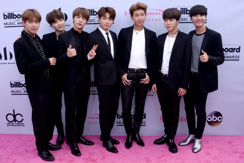 BTS took the stage with Charlie Puth at the 2018 MBC Plus X Genie Music Awards on Tuesday. File Photo by Jim Ruymen/UPI | <a href="/News_Photos/lp/2b254f6fc1c0c35f2394752329236bfc/" target="_blank">License Photo</a>