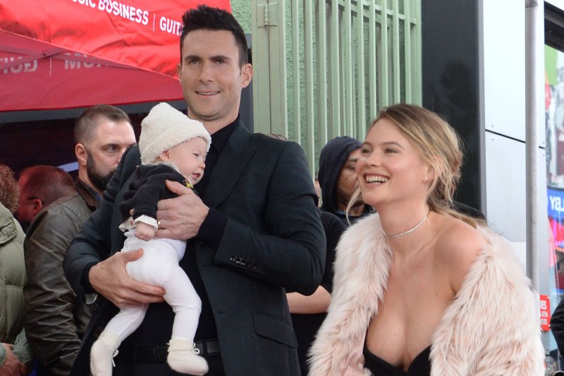 Adam Levine says daughter Dusty Rose loves baby Gio