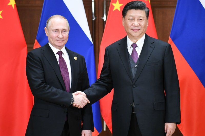Chinese President Xi Jinping expressed support for Russia during a call with President Vladimir Putin on Wednesday. It was the first time the two leaders have spoken since the day after Russia launched its invasion of Ukraine on February 24. File Photo by Xie Huanchi/UPI