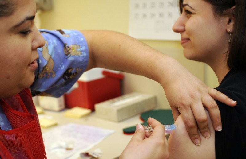 CDC: U.S. low HPV vaccination rate represent 50,000 preventable deaths. UPI/Alexis C. Glenn