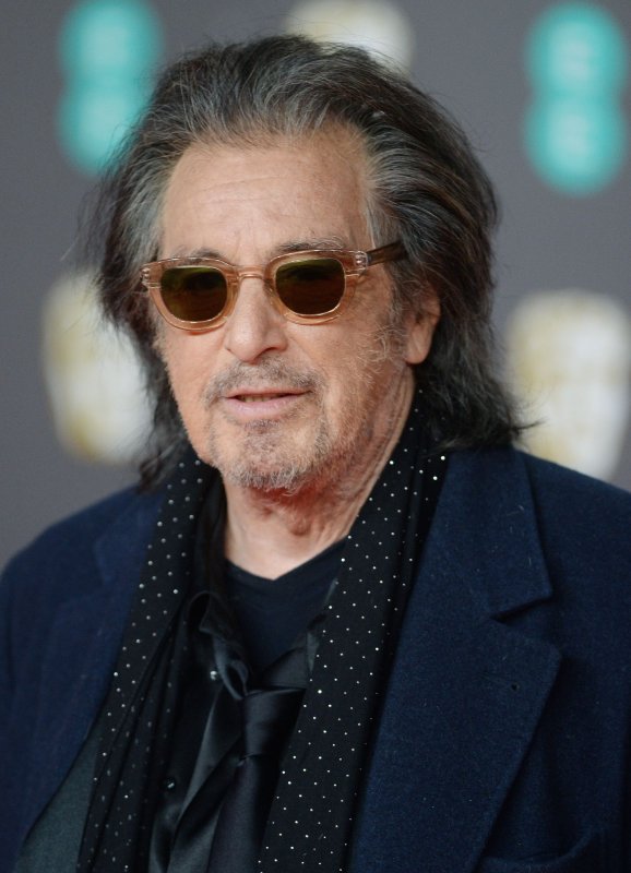 Al Pacino's girlfriend Noor Alfallah has given birth to their first child. File Photo by Rune Hellestad/UPI