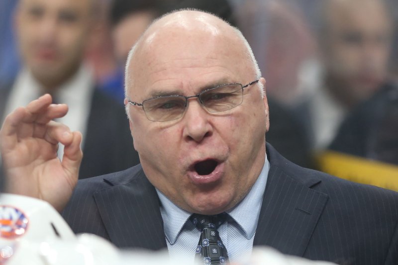 The New York Islanders fired coach Barry Trotz on Monday after the team failed to reach the playoffs. File Photo by Bill Greenblatt/UPI