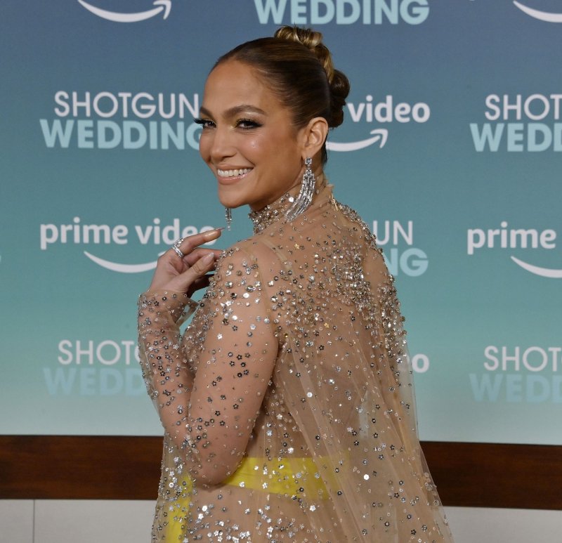 Jennifer Lopez attends the premiere of "Shotgun Wedding" at the TCL Chinese Theatre in the Hollywood section of Los Angeles on January 18. Photo by Jim Ruymen/UPI.