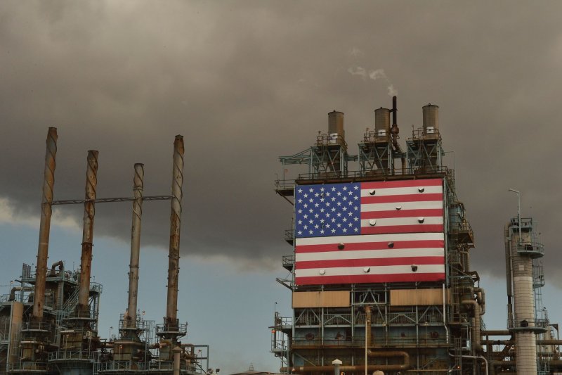 Energy Department data show U.S. exports of refined petroleum products set a record last year, supported in part by the Western pursuit of supplies from someplace other than Russia. File photo by Jim Ruymen/UPI