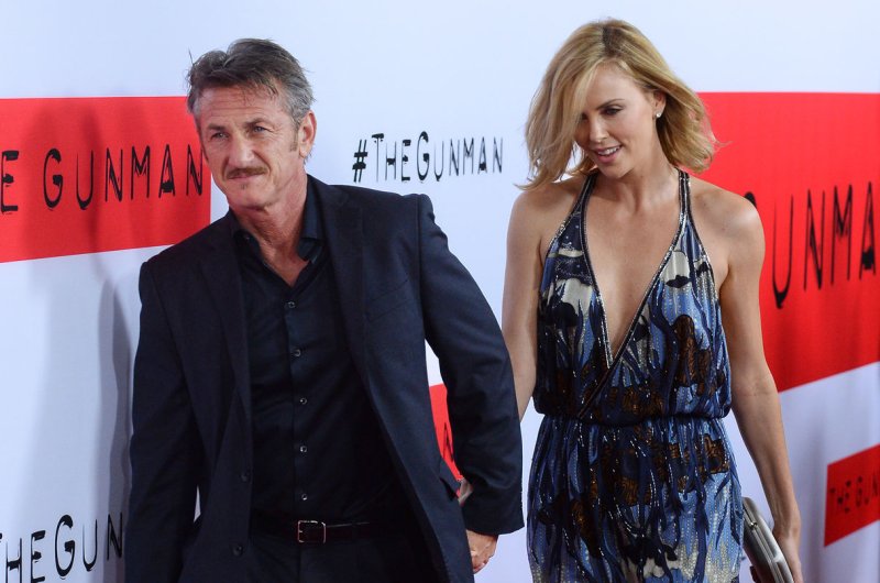 Charlize Theron (R) says boyfriend Sean Penn is the love of her life. File photo by Jim Ruymen/UPI