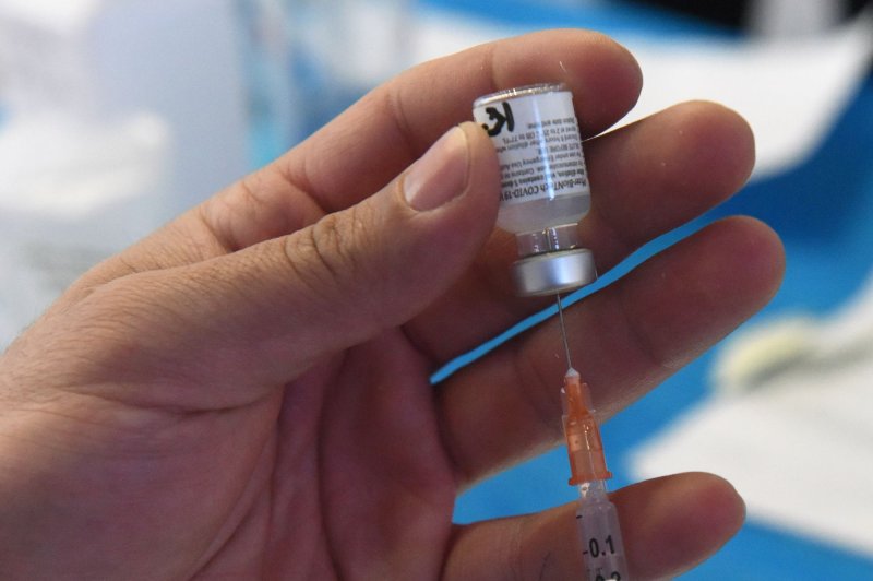 Pfizer and BioNTech said the study will include more than 1,400 volunteers and weigh the results of its normal COVID-19 vaccine compared with a formulation geared to ward off the Omicron variant.&nbsp;File Photo by Debbie Hill/UPI