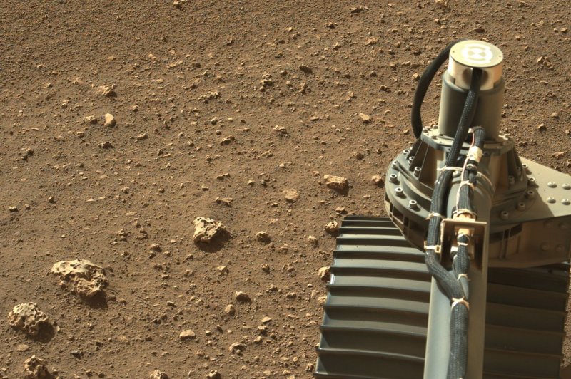 NASA's Mars Perseverance rover snapped this photo on the surface of the Red Planet on February 24, 2021. Scientists said this week that the marsquake registered a magnitude of 5.0. File Photo by NASA/UPI